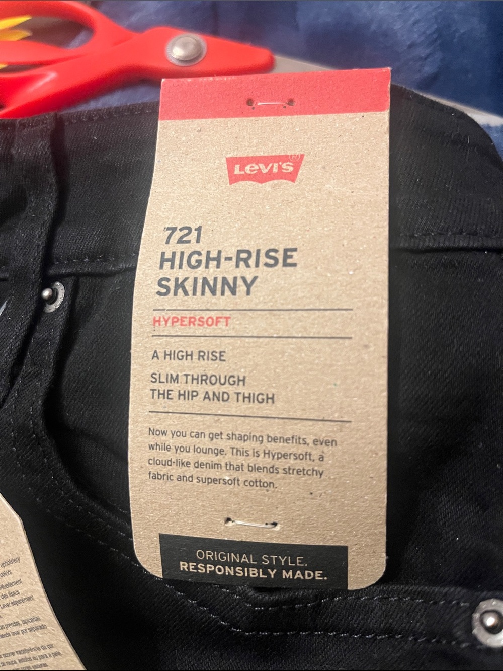 Levi's women’s Black Slim Jeans 6 - Picture 2 of 4